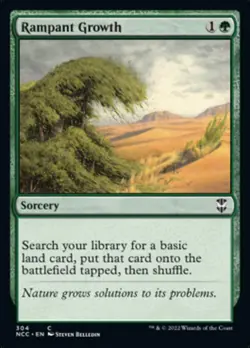 MTG Rampant Growth [Streets of New Capenna Commander] Lightly Played - Image 1