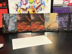 MAGIC MTG UNFINITY BORDERLESS PLANETARY GALAXY FOIL BASIC LAND SET Pack Fresh - Image 2