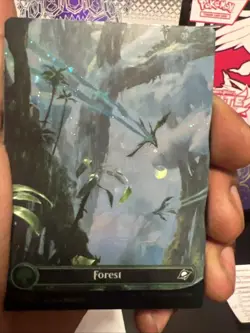 MAGIC MTG UNFINITY BORDERLESS PLANETARY GALAXY FOIL BASIC LAND SET Pack Fresh - Image 4