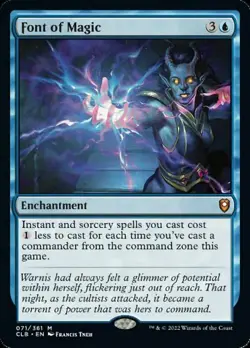 MTG Font of Magic [Commander Legends: Battle for Baldur's Gate] Foil Near Mint - Image 1