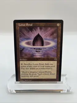 Lotus Petal Tempest 1997 Near Mint MTG Magic The Gathering Illus. April Lee - Image 1