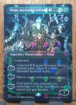 FOIL - MTG Nissa, Ascended Animist Phyrexia: (Step-and-Compleat FOIL) NM Top - Image 1