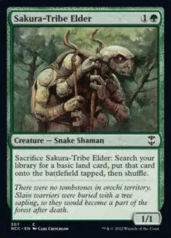 MTG Sakura-Tribe Elder [Streets of New Capenna Commander] Near Mint - Image 1