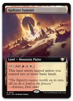 Radiant Summit (Extended Art) #43 (NM) Edge of Eternities EOC Magic MTG - Image 1