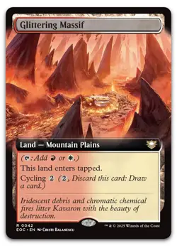 Glittering Massif (Extended Art) #42 (NM) Edge of Eternities EOC Magic MTG - Image 1