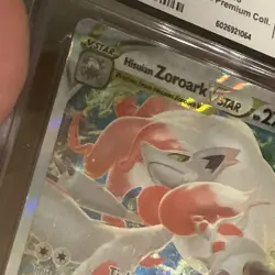 Pokemon Hisuian Zoroark SWSH298 Black Star Promo CGC 9 Additional Ink ERROR RARE - Image 3
