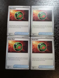 4x DUSK BALL 175/191 Surging Sparks - Pokemon TCG Playset x4 #175 SSP - Image 1