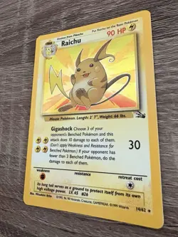 Raichu Fossil Holo 14/62 | Pokemon TCG 1999 MINT *Not Played* - Image 2