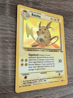 Raichu Fossil Holo 14/62 | Pokemon TCG 1999 MINT *Not Played* - Image 3