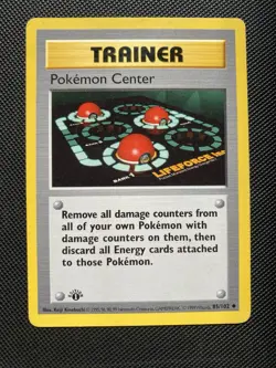 Pokemon Center Base Set Shadowless 1st Edition Uncommon 85/102 LP - Image 1