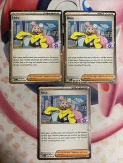 3x Iono | 185/193 | Cosmos Holo Promo | Pokemon Iono Premium Collection - Image 1