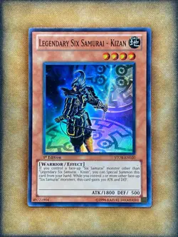 Yugioh Legendary Six Samurai - Kizan STOR-EN020 Super Rare 1st Ed NM - Image 1