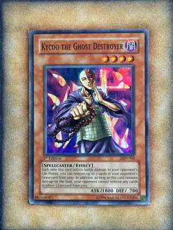Yugioh Kycoo the Ghost Destroyer LON-062 Super Rare 1st Ed NM - Image 1