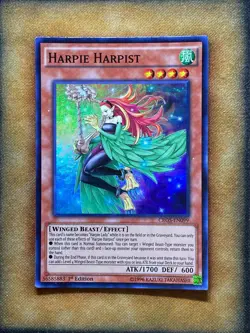 Yugioh Harpie Harpist CROS-EN099 Super Rare 1st Ed NM - Image 1