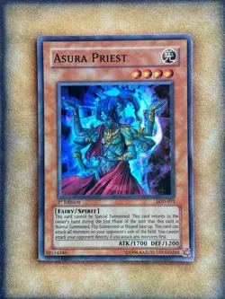 Yugioh Asura Priest LOD-071 Super Rare 1st Ed LP - Image 1