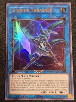 Yugioh! Sunvine Thrasher - GFTP-EN024 - Ultra Rare - 1st Edition Mint/NM X1 - Image 1