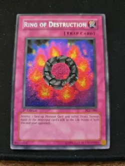 YuGiOh • Ring of Destruction • PGD-000 • Holo 1st Edition • MP - Image 1