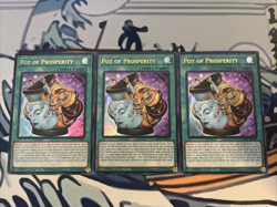 Yugioh Pot of Prosperity x3 Ultra Rare RA01-EN066 Near Mint - Image 1