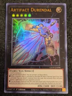 Yugioh Artifact Durendal GFTP-EN098 Ultra Rare 1st Ed NM - Image 1