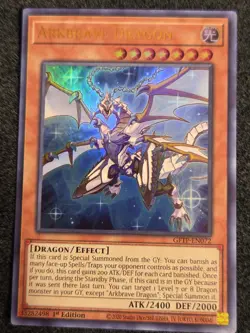 Yugioh Arkbrave Dragon GFTP-EN072 Ultra Rare 1st Ed NM - Image 1