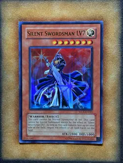 Yugioh Silent Swordsman LV7 WC5-EN001 Ultra Rare Promo LP - Image 1