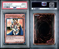 2012 Yu-Gi-Oh! Legendary Collection 3 Mega Pack EN 017 King’s Knight PSA 10 - Image 3