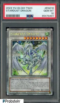 2023 Yu-Gi-Oh! TN23 #EN016 Stardust Dragon PSA 10 GEM MINT - Image 1