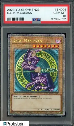 2023 Yu-Gi-Oh! TN23 #EN001 Dark Magician PSA 10 GEM MINT - Image 1