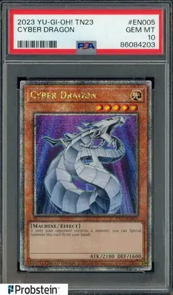2023 Yu-Gi-Oh! TN23 #EN005 Cyber Dragon PSA 10 GEM MINT - Image 1