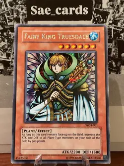 Yu-Gi-Oh! Fairy King Truesdale Prismatic Secret Rare Card WC4-001 - Image 1