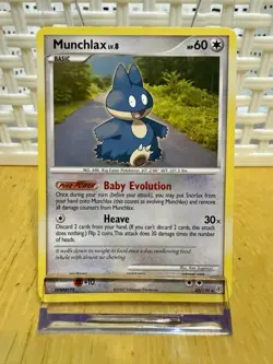 Pokemon TCG Munchlax Diamond & Pearl, Regular Rare Card 33/130 Lightly Played - Image 1