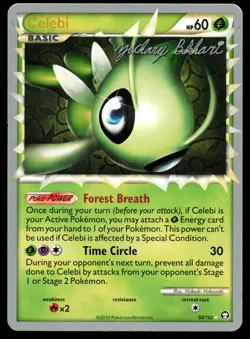 Celebi Prime 92/102 Triumphant Zachary Bokhari World Championship Pokemon Card - Image 1
