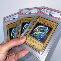 3x YuGiOh - Blue-Eyes White Dragon 1st Edition SDK-E001 - PSA 2 - Image 5