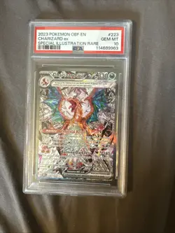Pokemon TCG Obsidian Flames Charizard EX Card 223/197 Sir PSA 10 Gem Mint - Image 1