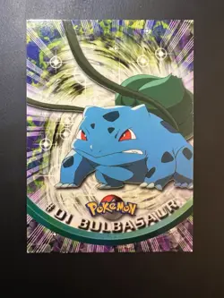 Bulbasaur #01 Topps TV Animation Edition Black Label Pokemon Card - Image 1
