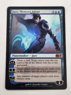 Jace, Memory Adept Magic 2012 / M12 Moderately PLD Blue Mythic Rare CARD - Image 1