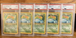 Pokemon Venusaur Base Set 2 018/130 x5 Graded Card Lot PSA 2, 3, & 4 Consecutive - Image 1