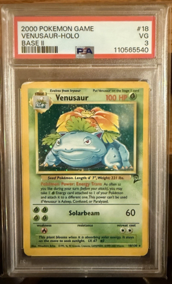 Pokemon Venusaur Base Set 2 018/130 x5 Graded Card Lot PSA 2, 3, & 4 Consecutive - Image 4