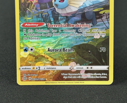 Pokemon TCG Card Vaporeon TG02 Ultra Rare Brilliant Stars Trainer Gallery - E-2 - Image 3