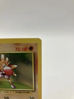 Hitmonchan Holo Base Set Unlimited 7/102 Pokemon Card Rare WOTC MP - Image 3