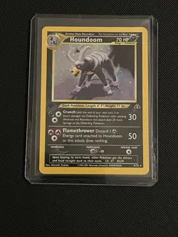Pokemon Card - 1st Edition Houndoom Neo Revelation 4/75 Holo Rare - NEAR MINT - Image 1