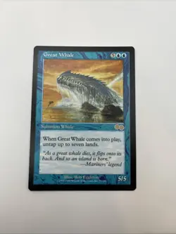 Great Whale Urza’s Legacy 1993 Near Mint Mtg Magic The Gathering Bob Eggleton - Image 5