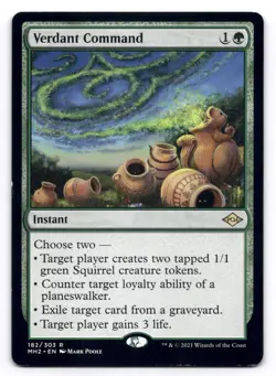 Verdant Command LP Modern Horizons 2 182/303 MTG Regular - Image 1