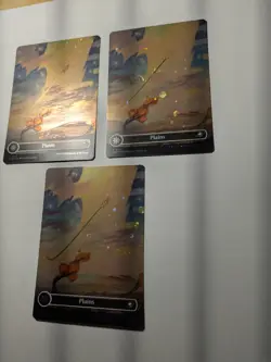 3 x Plains Borderless Galaxy Foil - EOE 367 MTG Lot - Image 2