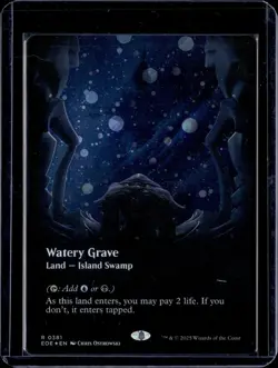 MTG: Edge of Eternities #381 Watery Grave (Borderless) (Galaxy Foil) - Image 1