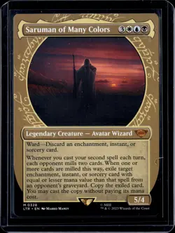 MTG: Lord of the Rings #328 Saruman of Many Colors (Showcase) - Image 1