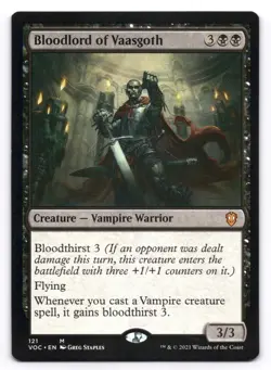 Bloodlord of Vaasgoth NM Commander: Innistrad: Crimson Vow 121 MTG Regular - Image 1