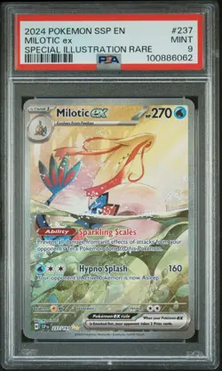 2024 POKEMON SSP EN-SURGING SPARKS #237 MILOTIC ex PSA 9 - Image 1