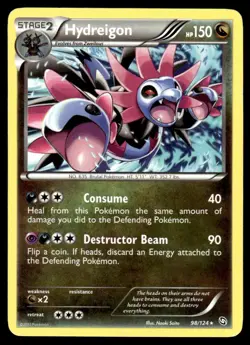 2012 Pokemon Black & White - Dragons Exalted Hydreigon #98 Light Play - Image 1