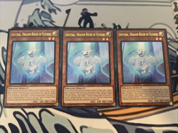 Yugioh Spectral, Dragon Ruler of Flickers x3 Ultra Rare ALIN-EN018 Near Mint - Image 1